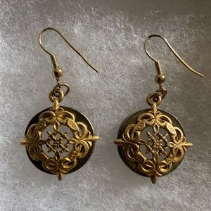 Vintage Brass/Silver Earrings